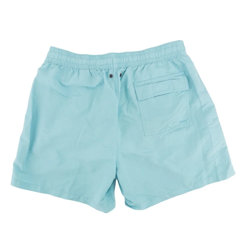 Polo Ralph Lauren Mens Large Swim Trunks Blue Pony Logo Classic Summer Beachwear